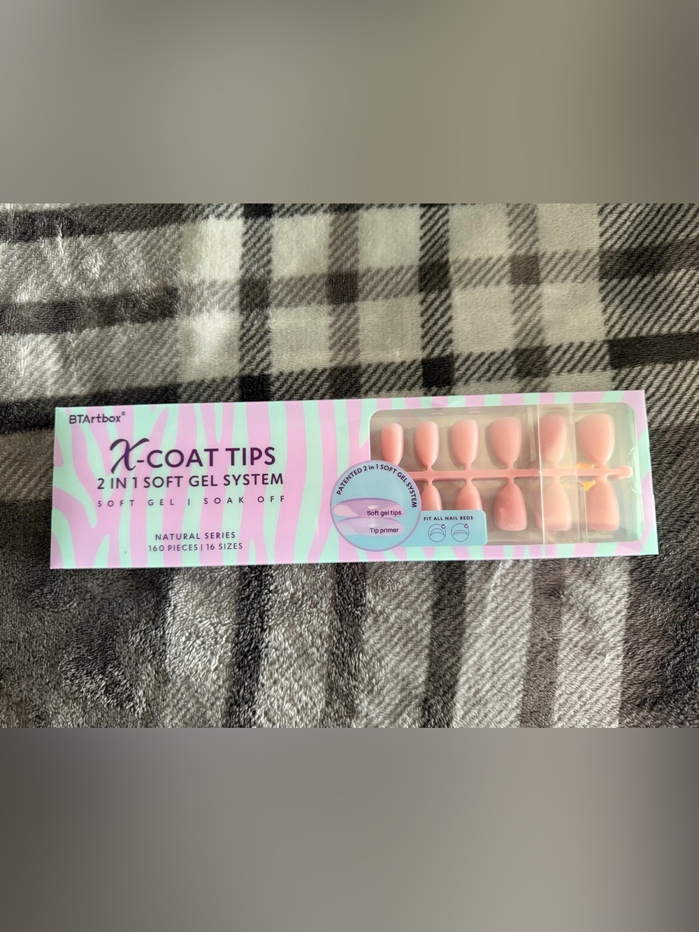 Soft Gel Coat Tips - Pink Press-On Nails Short Almond Shape